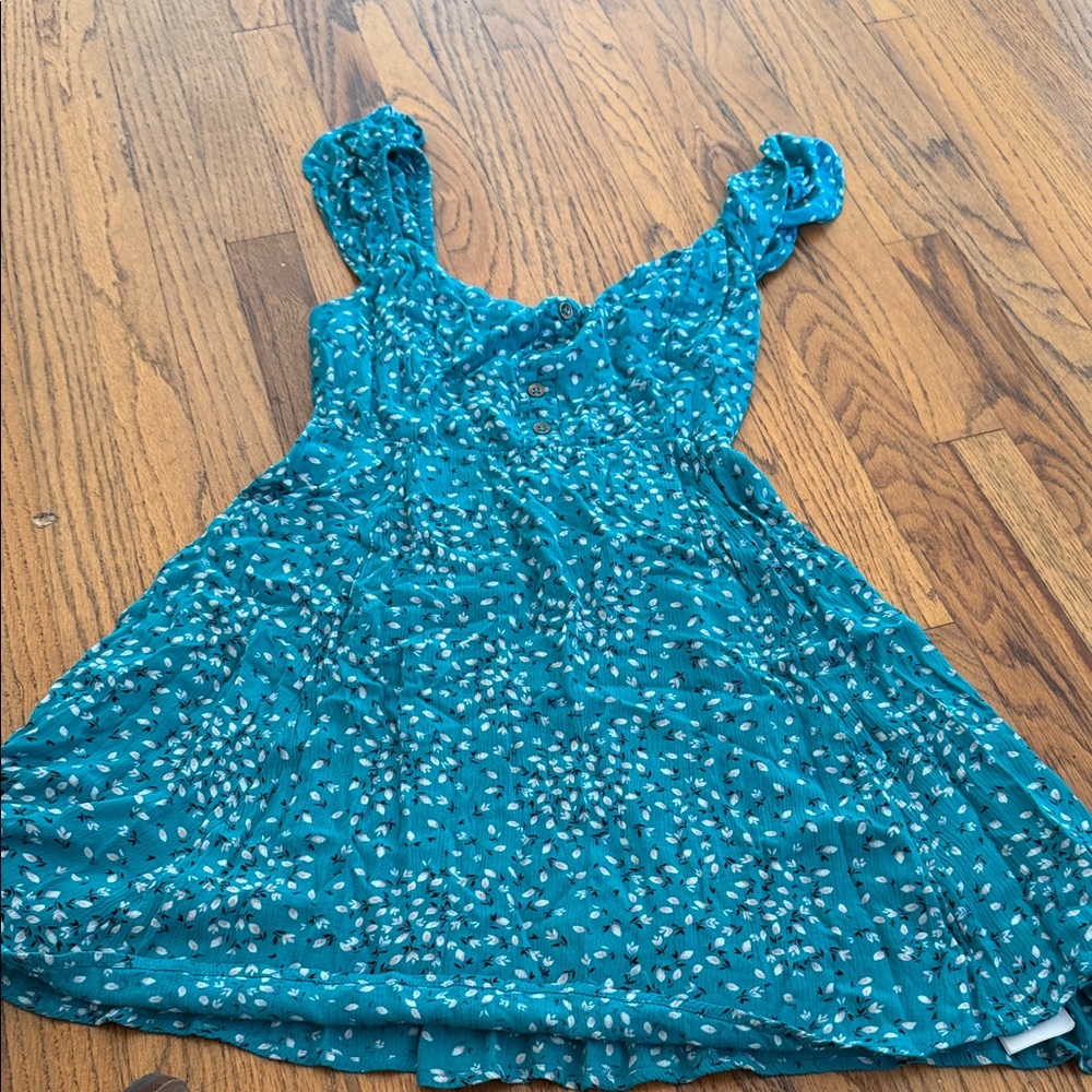 Billabong Teal Ruffle Strap Blouse